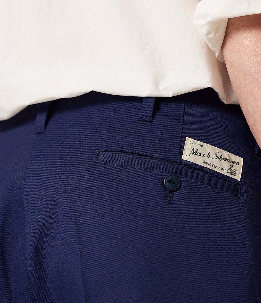 MZB CHINO01 Cotton Twill Chino Ink Blue