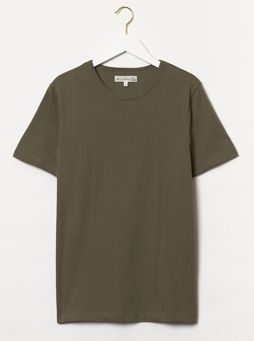 MZB Men's 1950s T-shirt 5.5oz Army