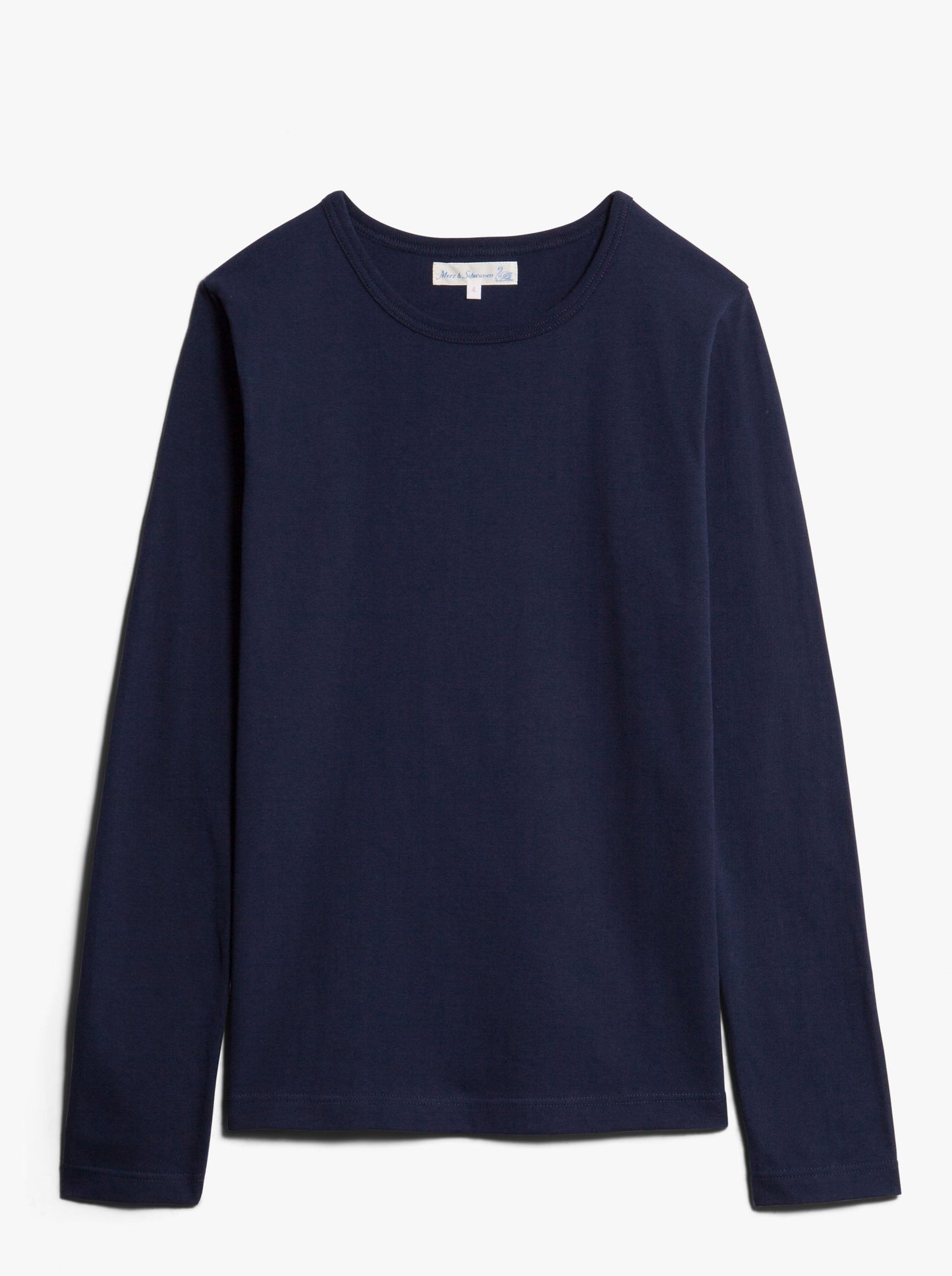 MZB Men's 1950sLS T-shirt Long sleeve Ink Blue