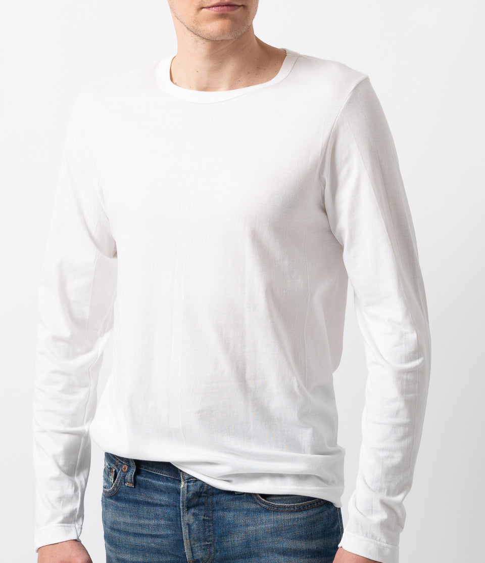 MZB Men's 1950sLS T-shirt Long sleeve Deep Black