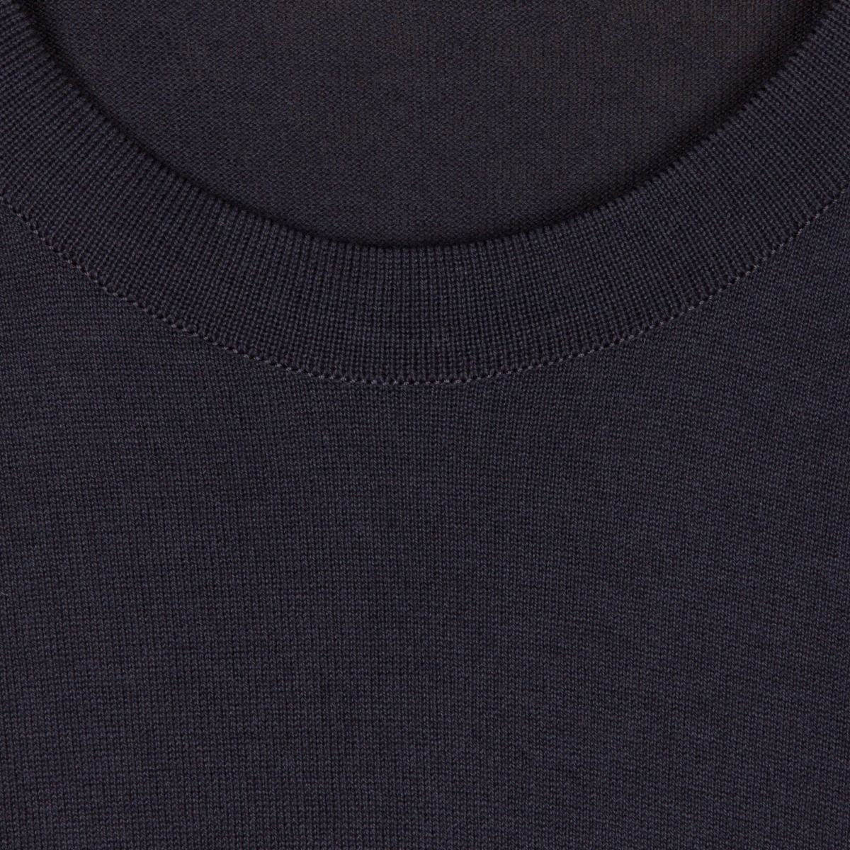 JSY LORCA Men Sea Island Cotton T-Shirt Navy