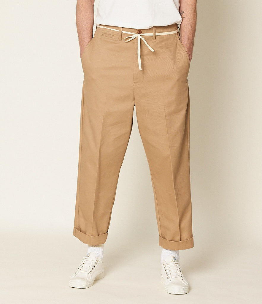 MZB CHINO01 Cotton Twill Chino Khaki