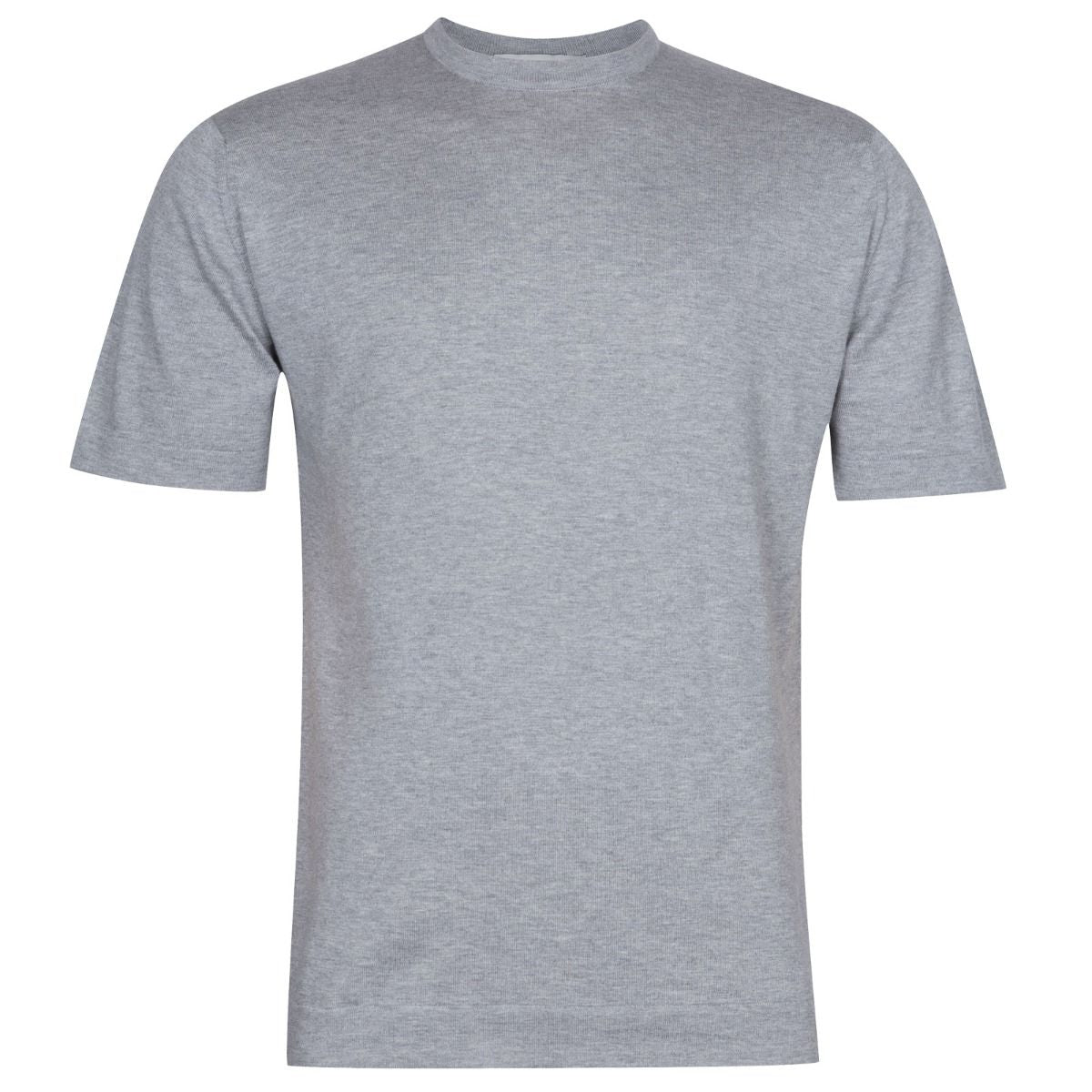 JSY LORCA Men Sea Island Cotton T-Shirt Silver