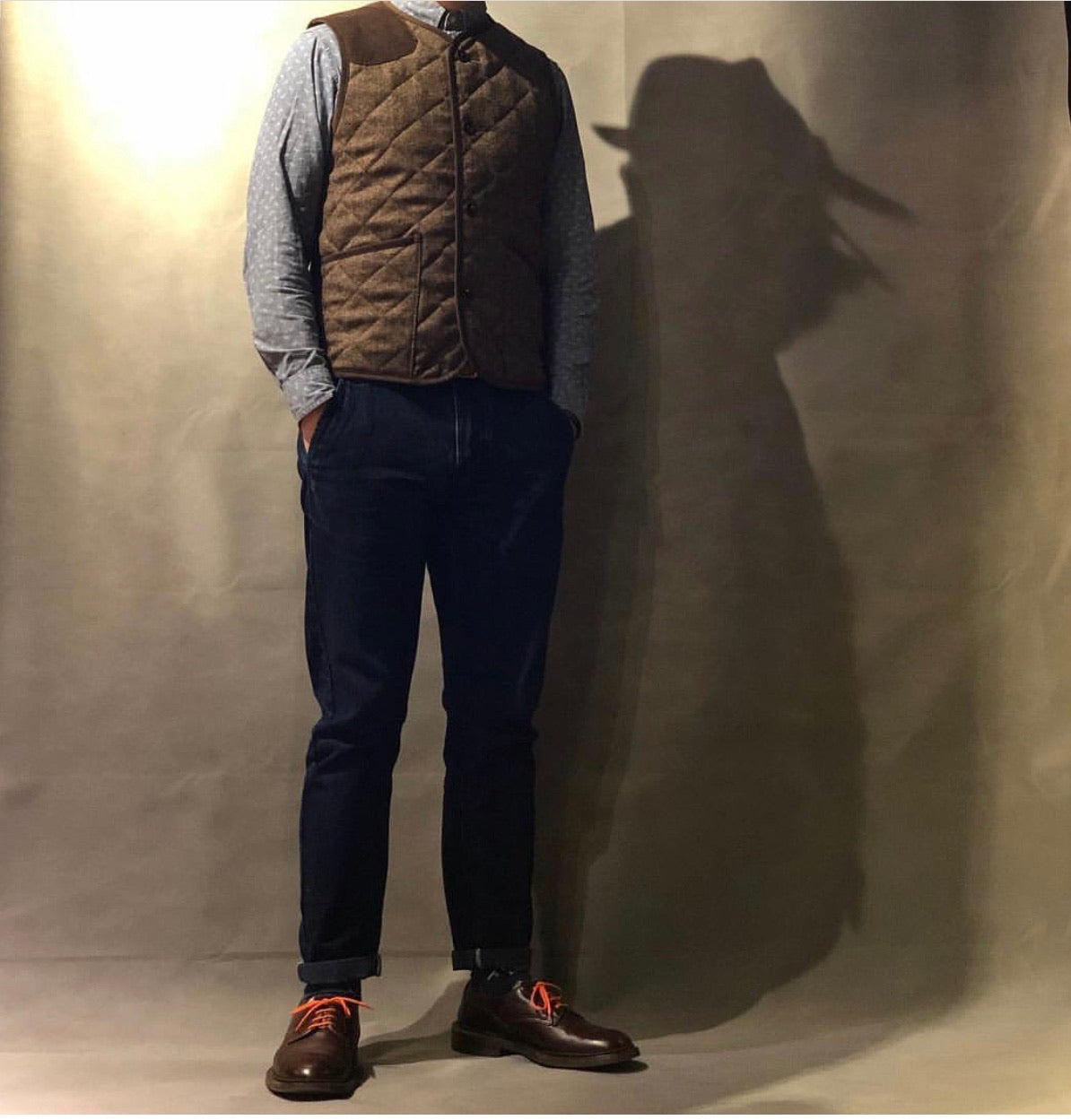 LVH Tweed Gilets DP Hightown Brown