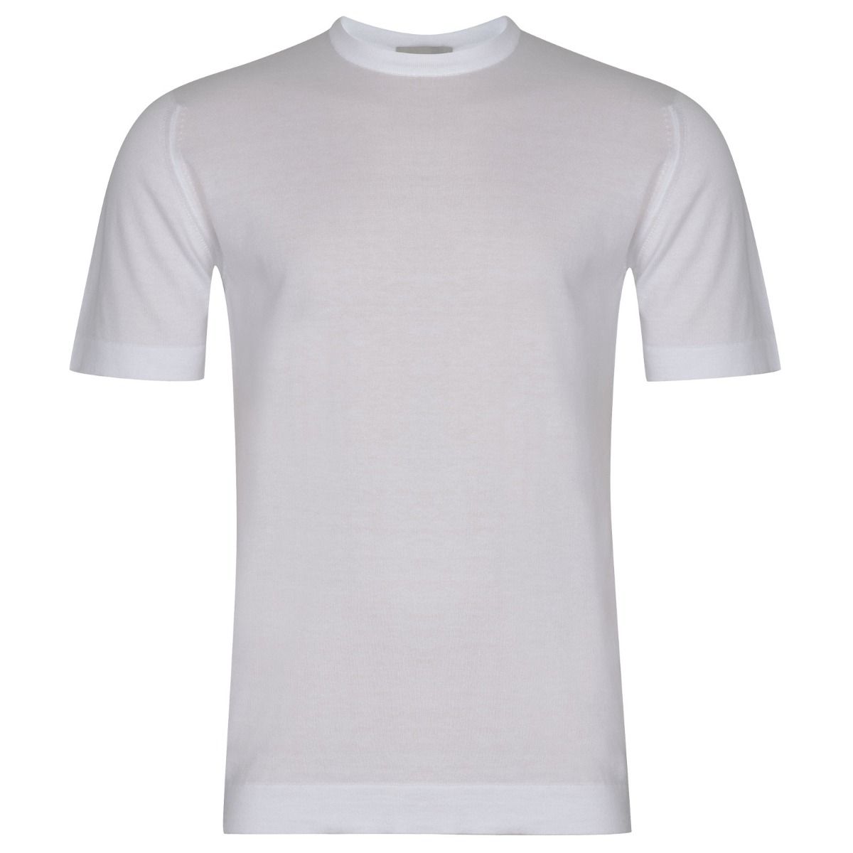 JSY LORCA Men Sea Island Cotton T-Shirt White