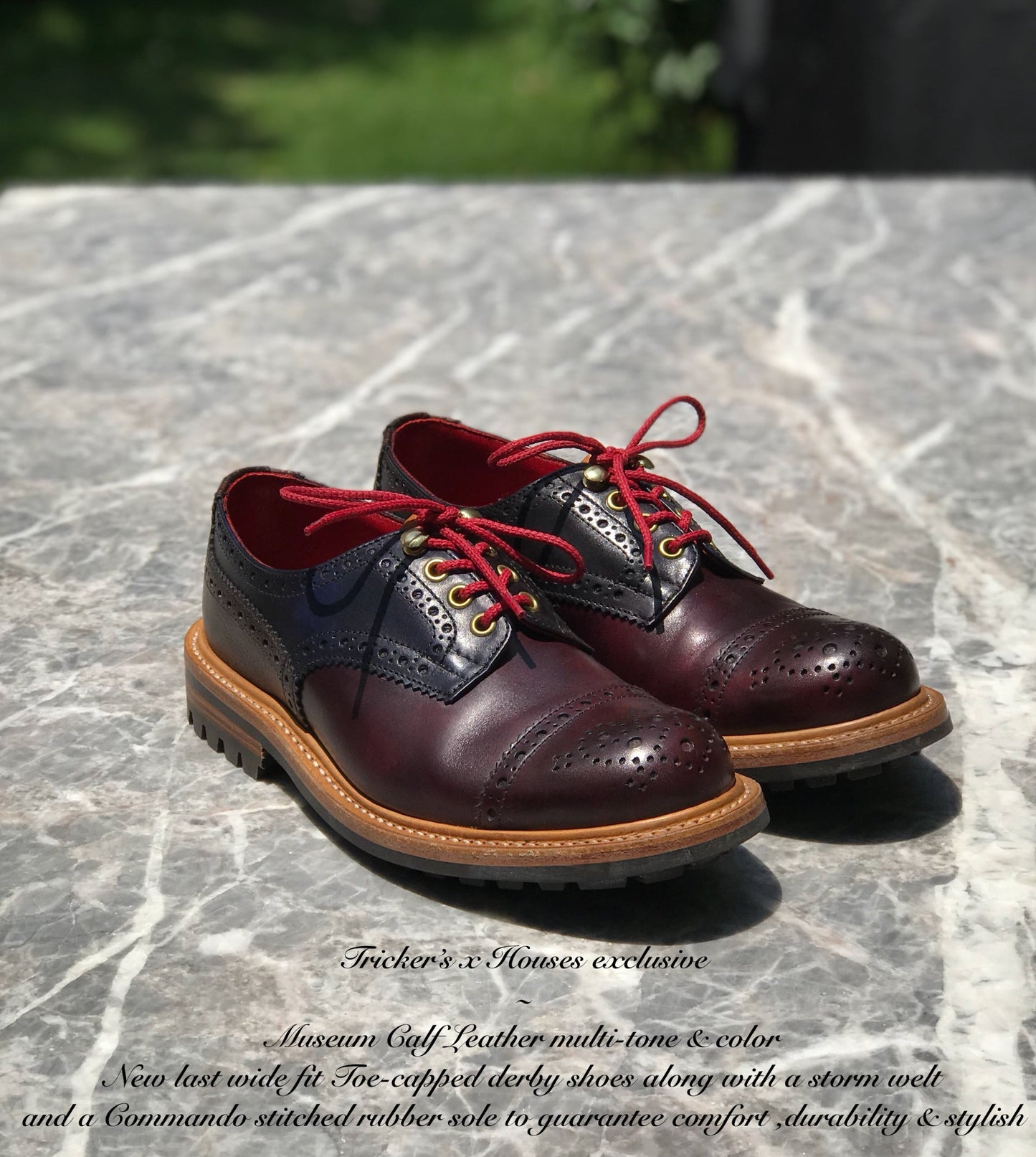 TKS x HOUSES MTO8 Ladies ANNE Commando Burgundy & Navy