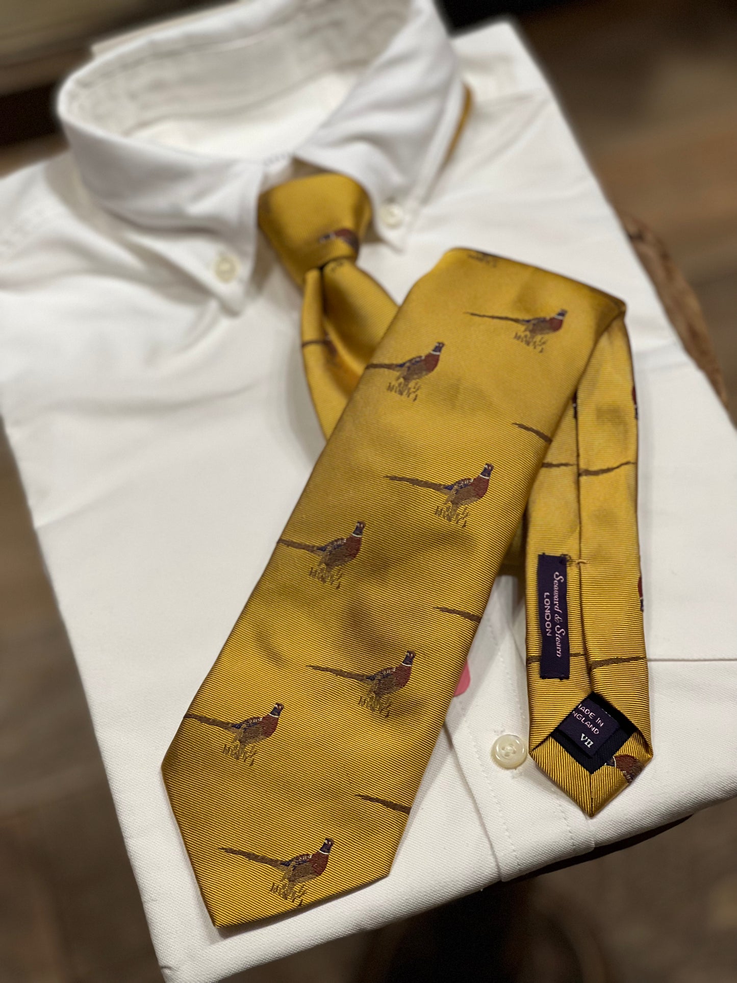 HE Silk Tie Pheasant