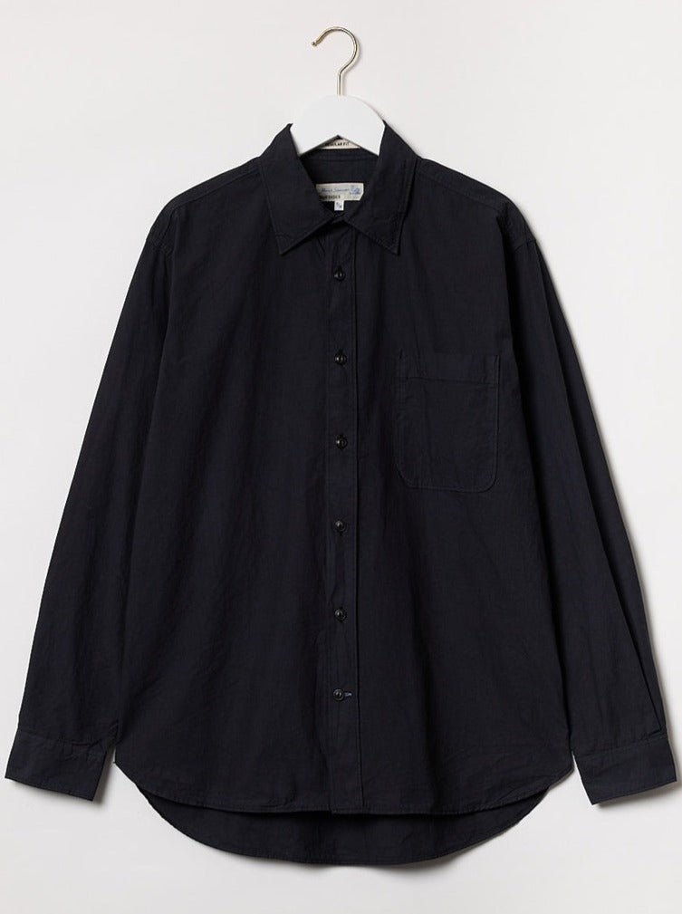 MZB UNISEX SHIRT01 Woven Cotton Relaxed Fit Shirt Charcoal