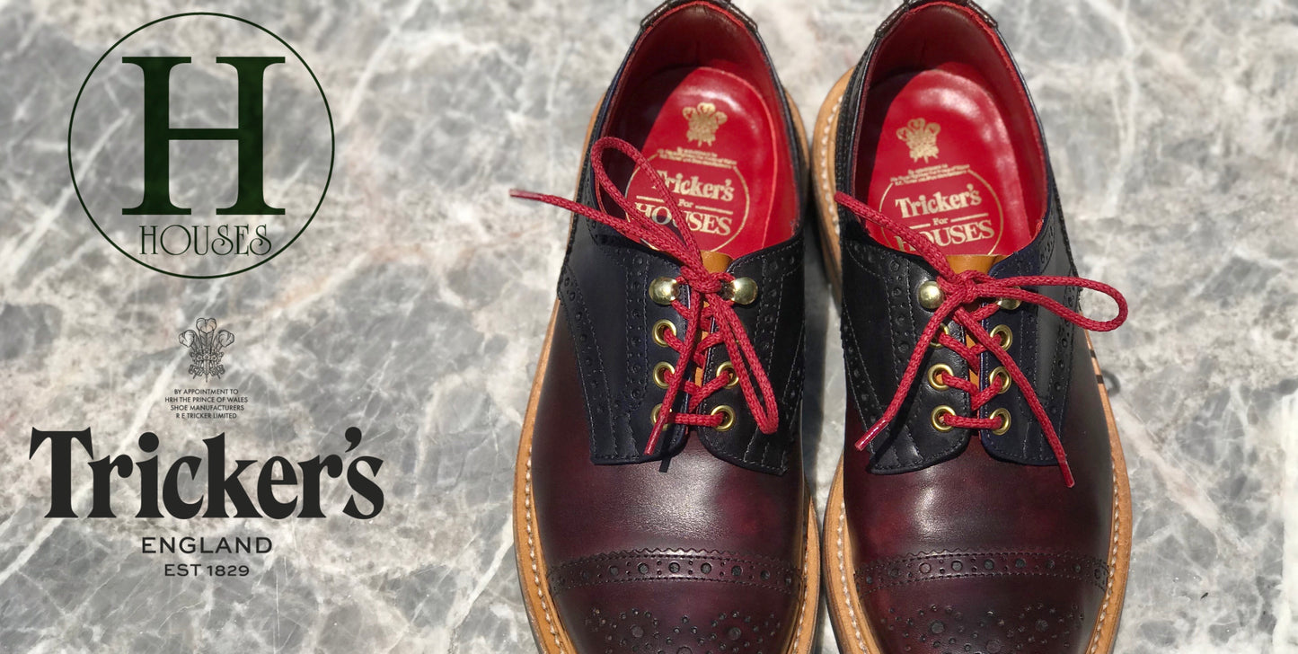 TKS MTO8 BOURTON Commando Sole Burgundy & Navy