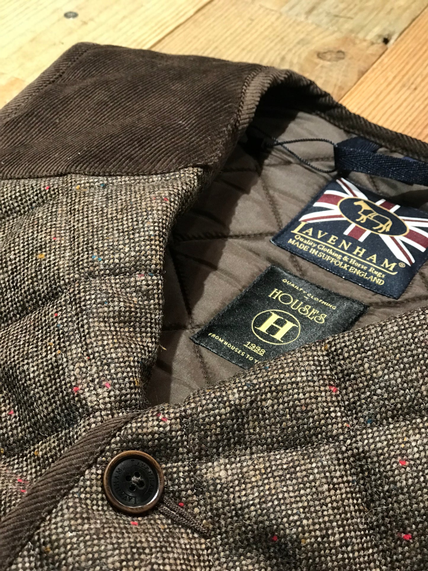 LVH Tweed Gilets DP Hightown Brown