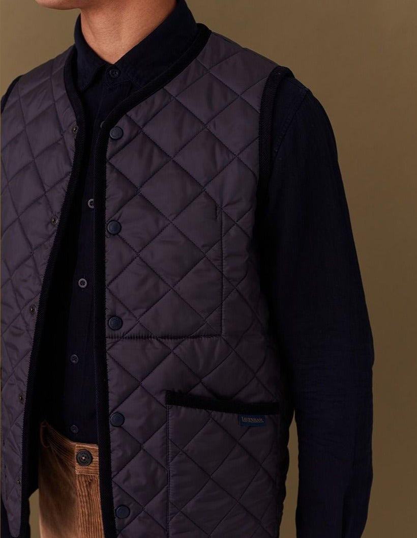 LVH THORNHAM Lavenster Gilet Suffork Navy