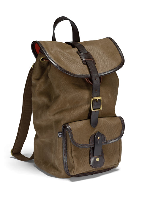 CRT Vintage Waxed Rucksack Draw String