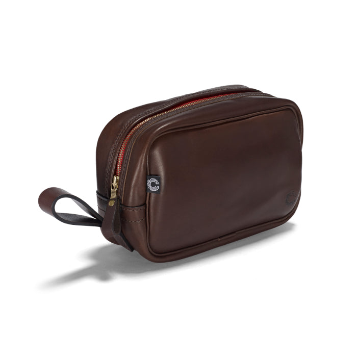 CRT Vintage Leather Wash Bag