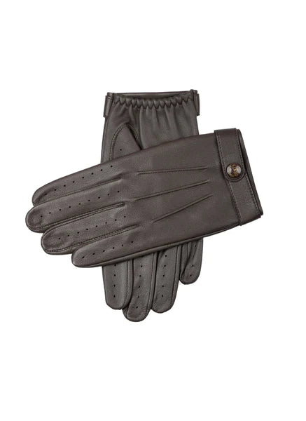 DTS ROLLESTON Men’s Heritage Touchscreen Three-Point Leather Driving Gloves