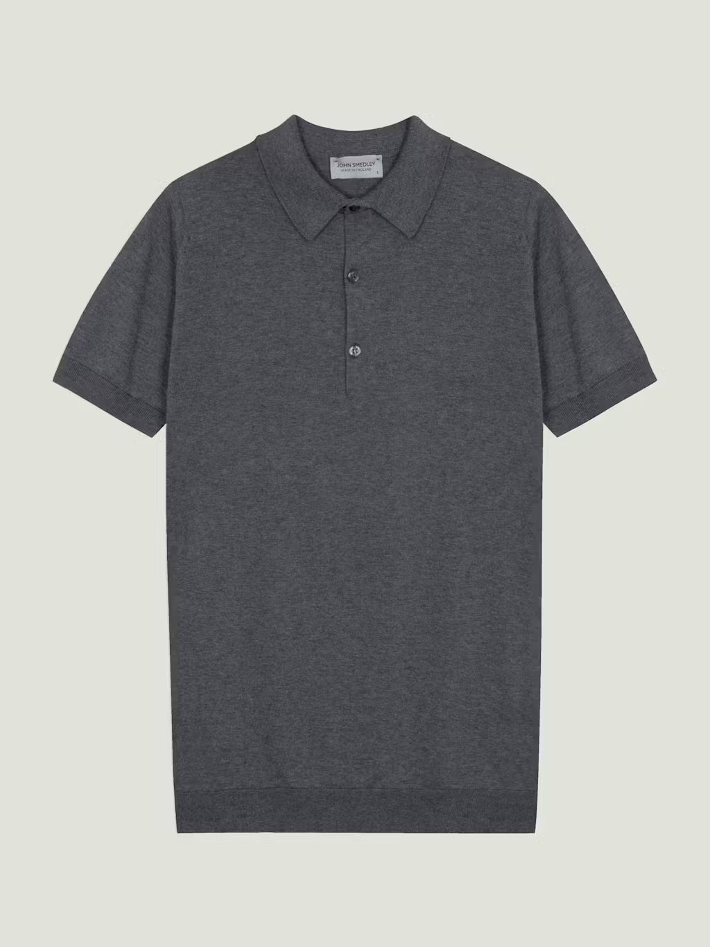 JSY ADRIAN Men Sea Island Cotton Polo Shirt Charcoal