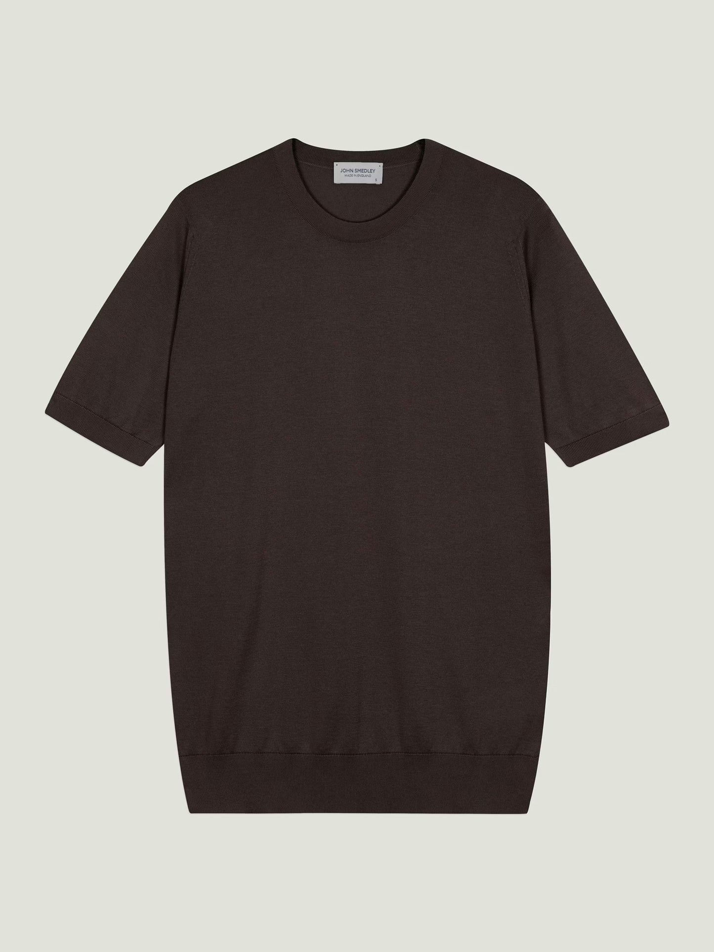 JSY KEMPTON Men Sea Island Cotton T-Shirt Raisin