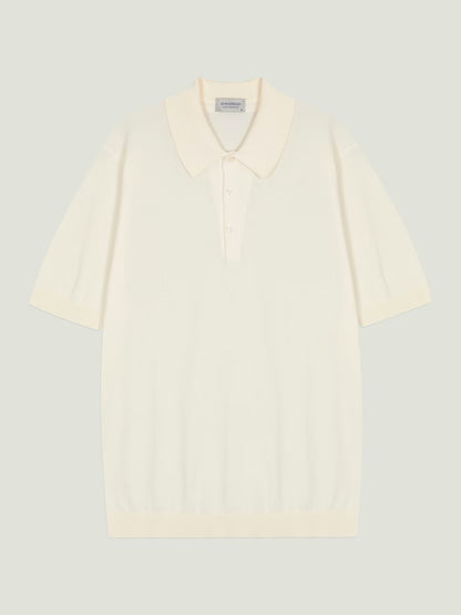 JSY ISIS Men Sea Island Cotton Polo Shirt Starch