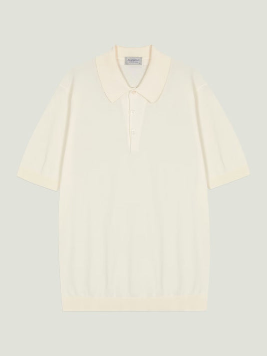 JSY ISIS Men Sea Island Cotton Polo Shirt Starch