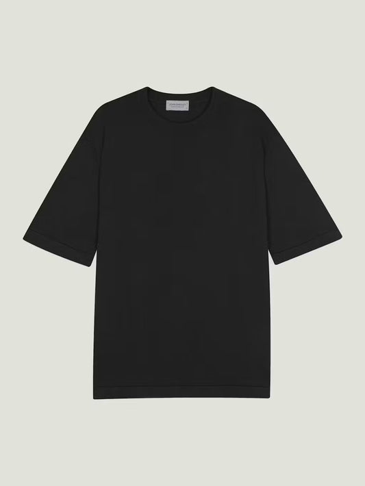 JSY TINDALL Men Sea Island Cotton T-Shirt Black