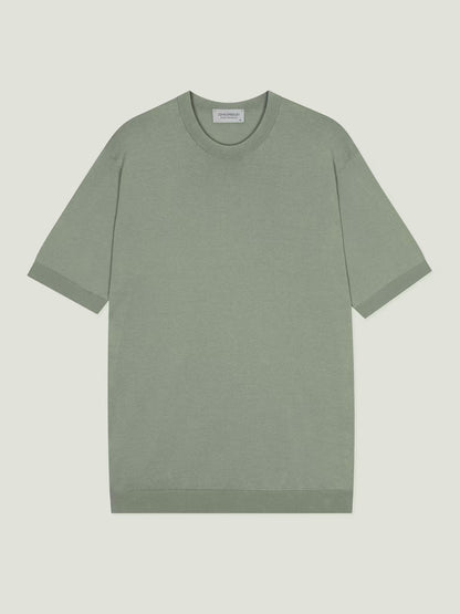 JSY TORIN Men Sea Island Cotton T-Shirt Mountain Mist