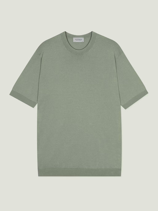 JSY TORIN Men Sea Island Cotton T-Shirt Mountain Mist