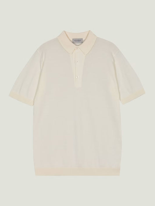 JSY ADRIAN Men Sea Island Cotton Polo Shirt Starch