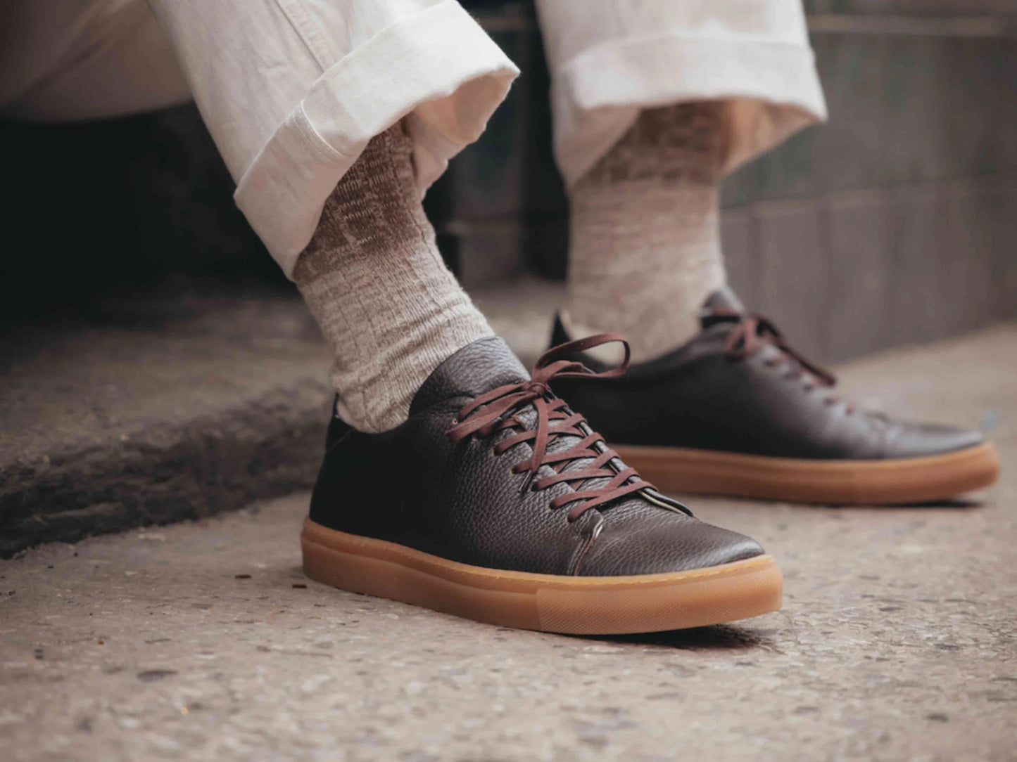 GRL The MELLOR ll Classic Sneakers Adria Chocolate