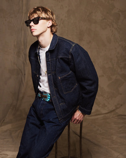 FTA BUDDY Jacket Japan Denim Selvedge Indigo Rinse