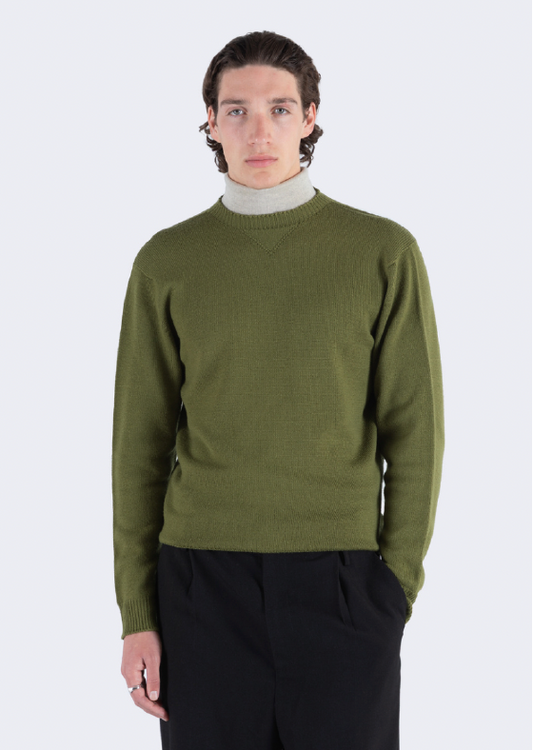 JSY POLLO Merino Crew Neck Pullover Fern