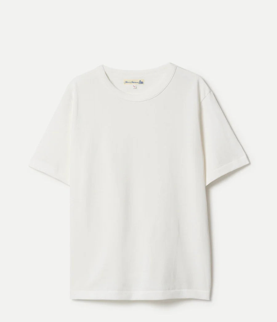 MZB Men's 214PK Loopwheeled Relaxed Fit Pikée T-Shirt White
