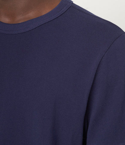 MERZB 214PK Loopwheeled Relaxed Fit Pikée T-Shirt Ink Blue