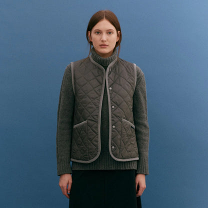 LVH Cocoon THORNHAM Cropped Gilets Regent Grey