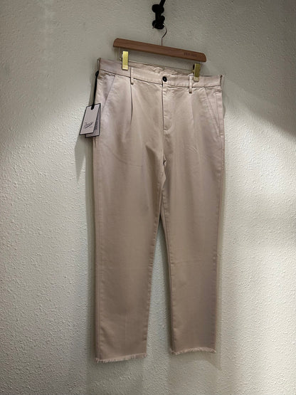 PEN Men's SETTIMO Relax Fit Trousers Light Khaki