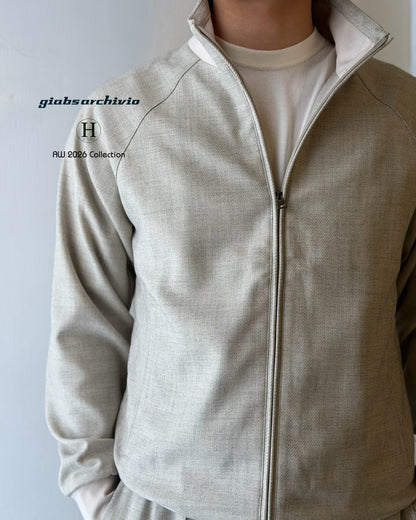 GBS MONACO Harrington Jacket A5901 Beige