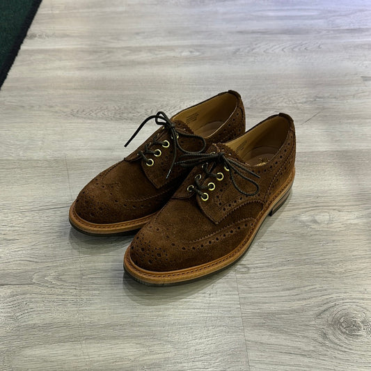 TKS BOURTON Dainite Brown Rough Out Suede