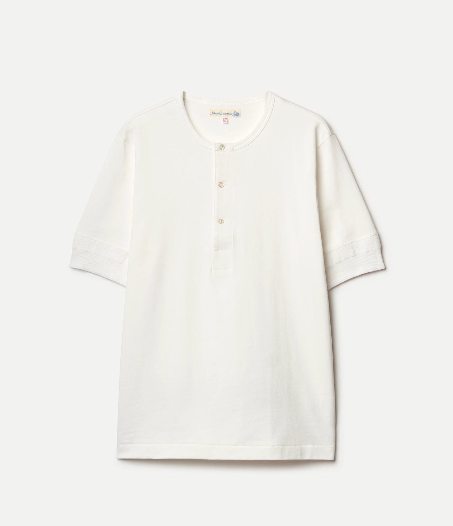 MERZB 2M07 Vintage Machine Classic Henley White