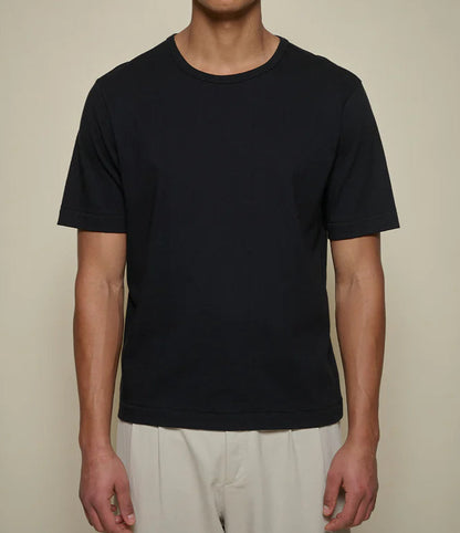 MERZB 2M15C Cropped Mid-Century Machine Refined Fit T-Shirt Deep Black