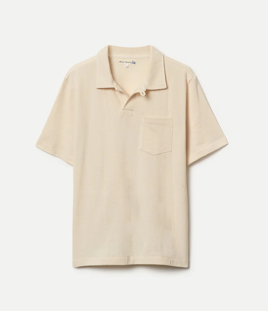 MERZB 2PKPL Loopwheeled Relax Fit Cotton Pikée Polo Shirt Nature
