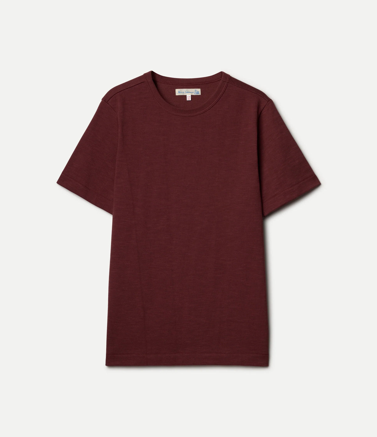 MZB Men's 2S14 Heavy Relaxed T-Shirt 13.4oz Burgundy