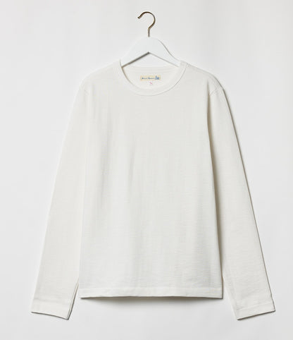 MERZB Men's 2S18 LongSleeve Heavy Relaxed Fit 13.4oz White