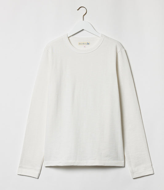 MERZB Men's 2S18 LongSleeve Heavy Relaxed Fit 13.4oz White