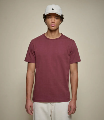 MERZB 2M15 Vintage Machine Classic Fit T-Shirt Burgundy