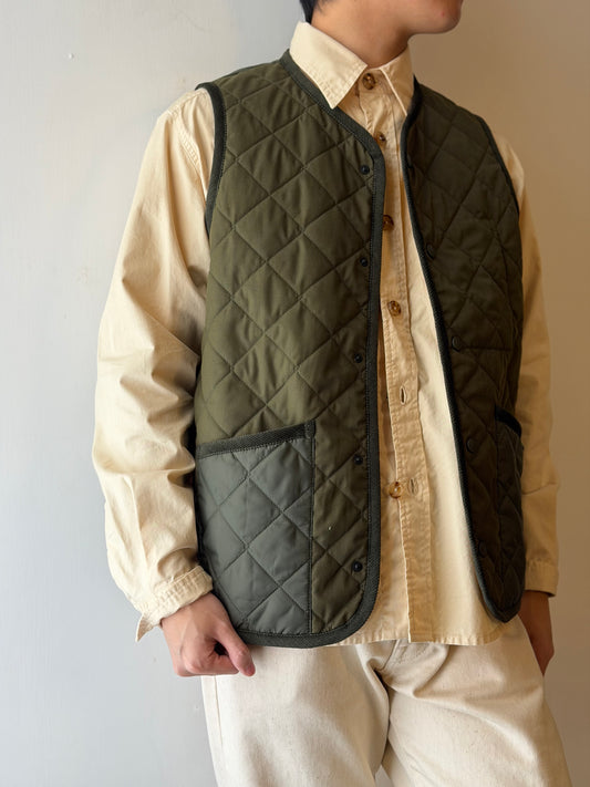 LAVENHAM X HOUSES THORNHAM Quilted Gilet Multi Green