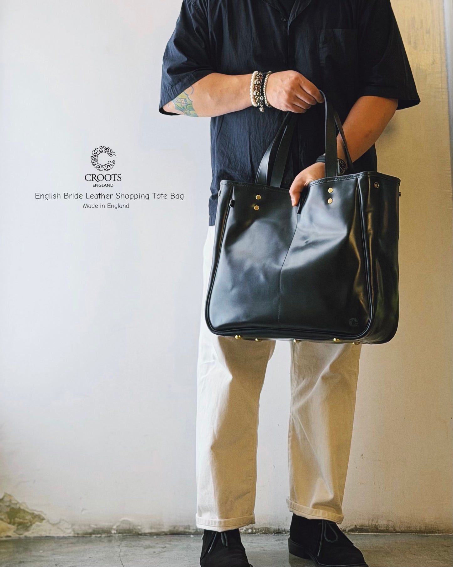 CROOTS X HOUSES MALTON Bridle Angle Tote