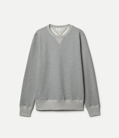 MERZB Men's 3M46 Vintage Machine Fleece Classic Fit Sweatshirt Grey Mel