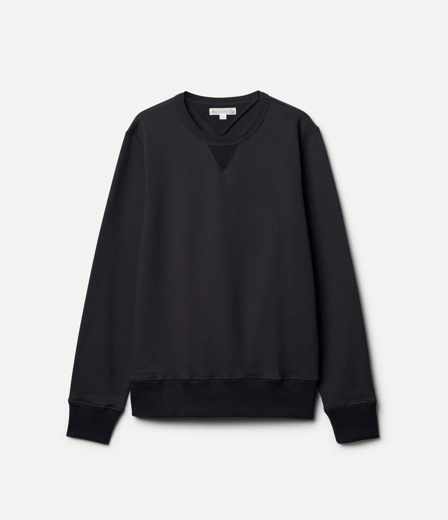 MERZB Men's 3M46 Vintage Machine Fleece Classic Fit Sweatshirt Charcoal