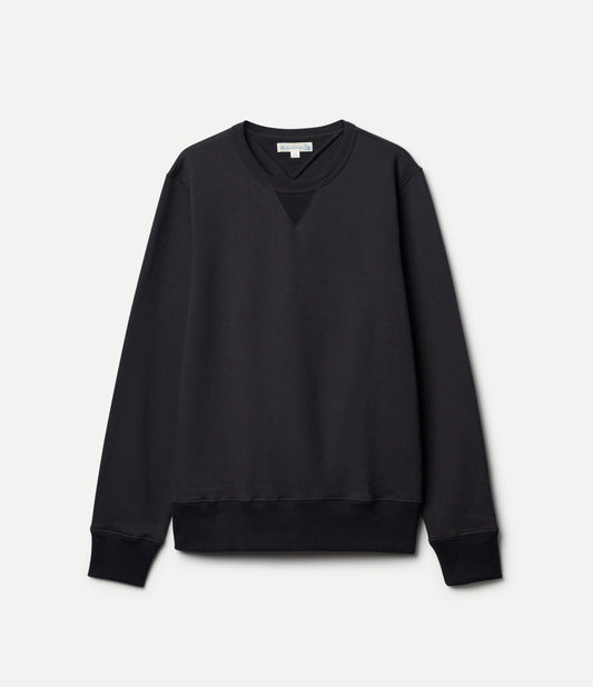 MERZB Men's 3M46 Vintage Machine Fleece Classic Fit Sweatshirt Charcoal