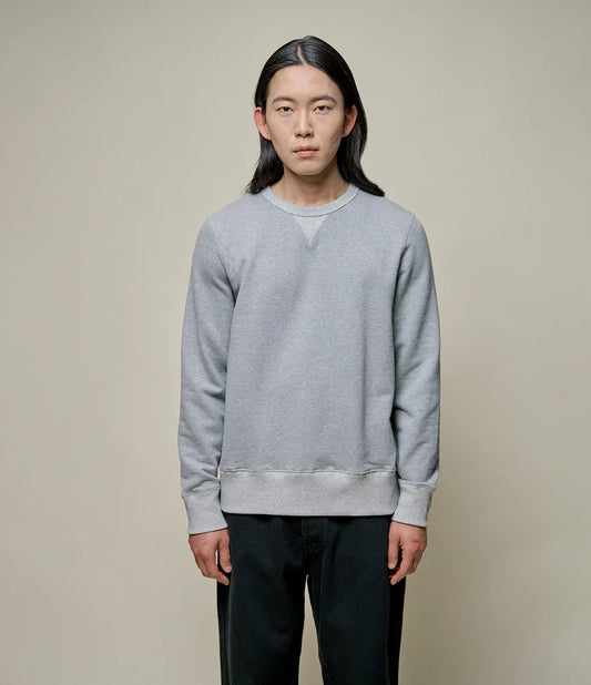 MERZB Men's 3M46 Vintage Machine Fleece Classic Fit Sweatshirt Grey Mel