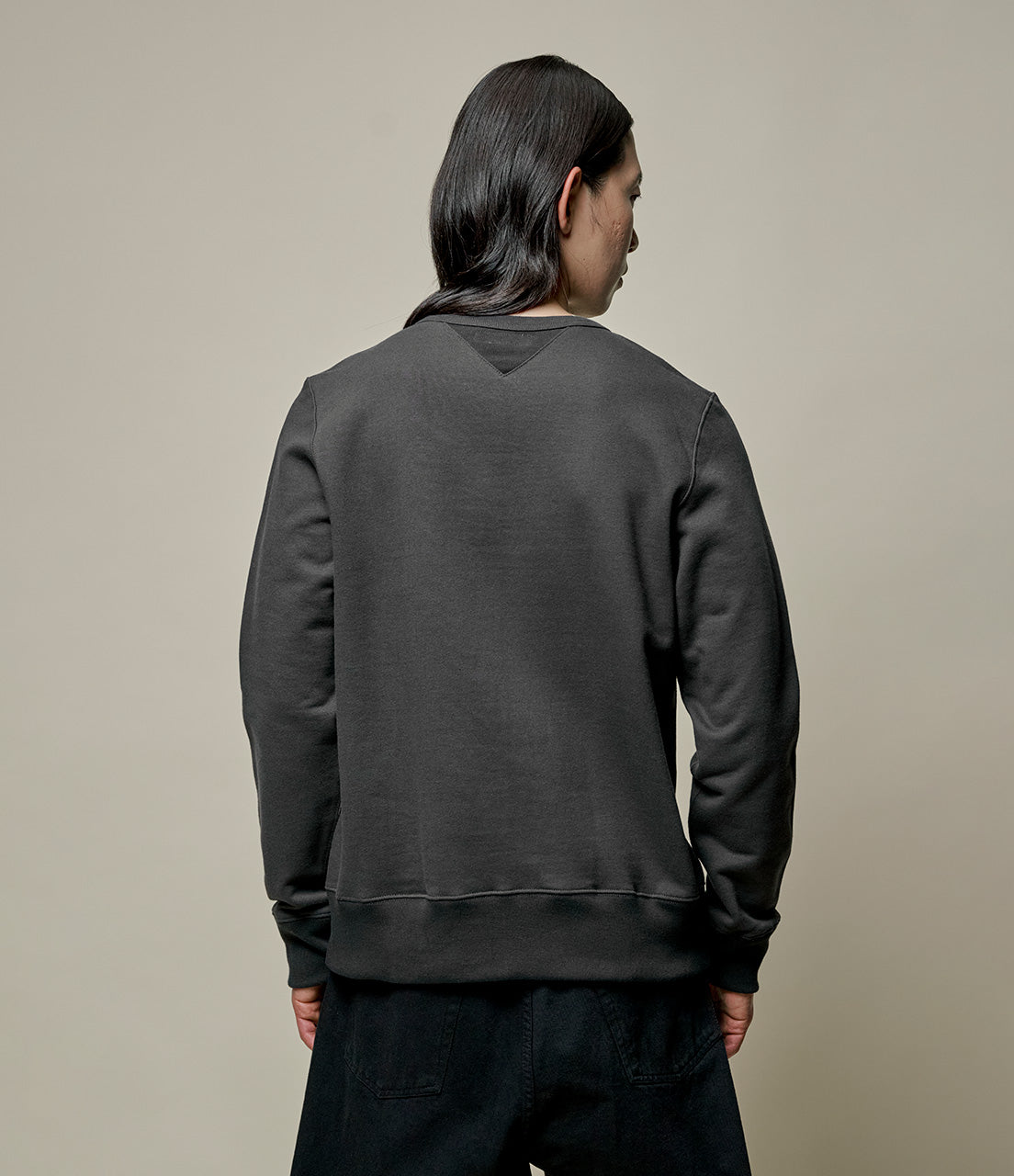 MERZB Men's 3M46 Vintage Machine Fleece Classic Fit Sweatshirt Charcoal