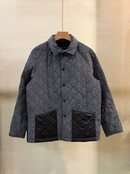 LAVENHAM x HOUSES WINSTON Quilted Jacket Multi Pewter